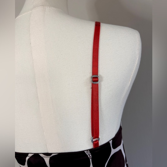 VICTORIAS SECRET Y2K Babydoll Lace Trim Animal Print V Sexy Slip Chemise Small - Picture 12 of 15